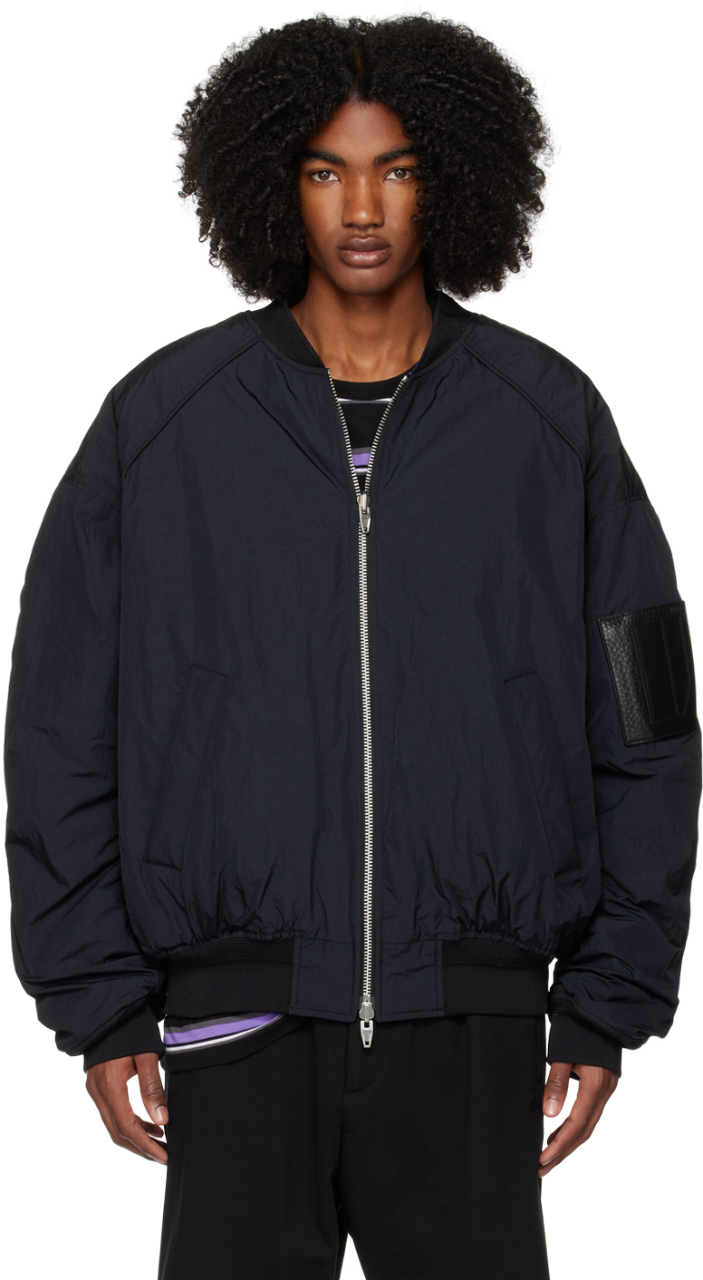 JUUNJ PURPLE MA-1 REVERSIBLE BOMBER JACKET