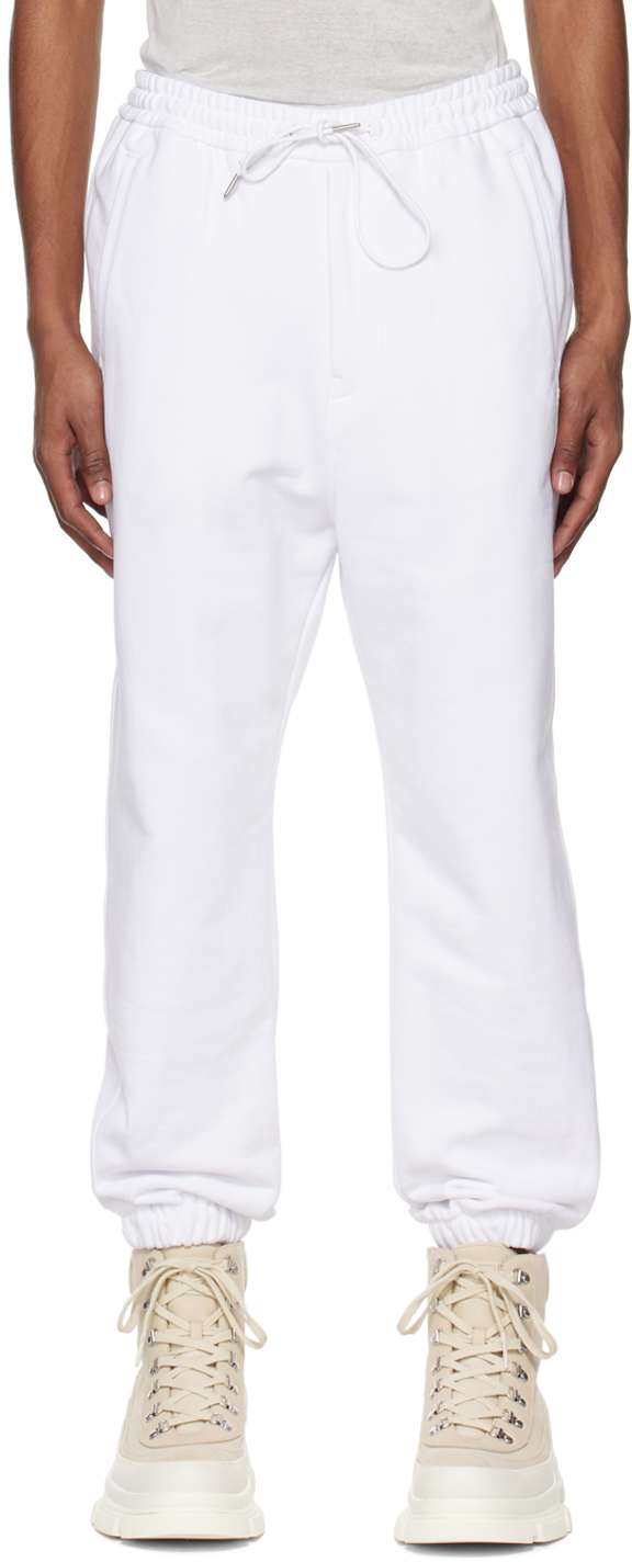 Juun.j White Carryover Lounge Pants In 1 White