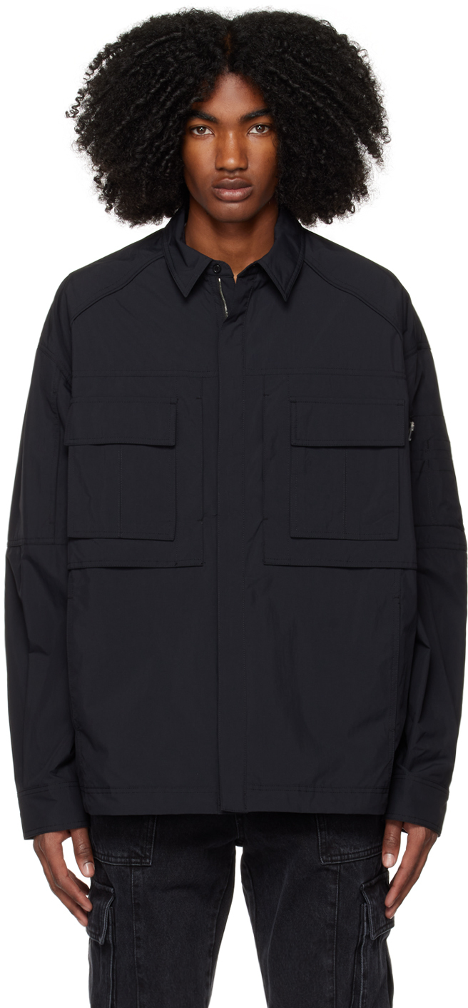 Juun.J Black Raglan Shirt SSENSE