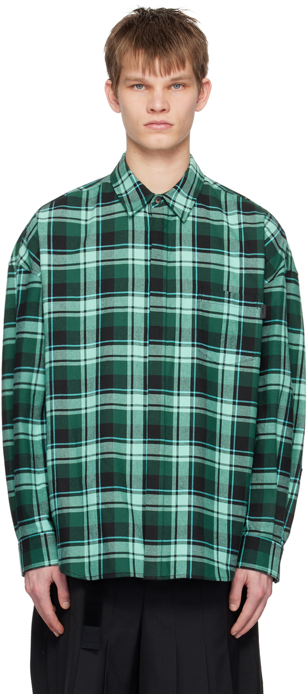 Juunj Green Check Shirt