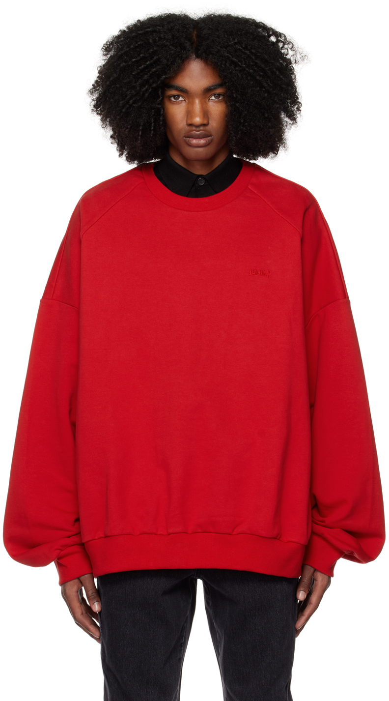Juun.J Red 'Mouvement' Sweatshirt