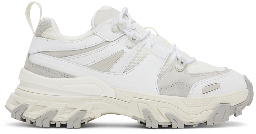 Juun.J: White 4 Layered Sneakers | SSENSE