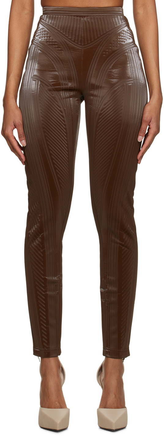 Buy Chocolate Brown Leggings for Women by SAKHISANG Online