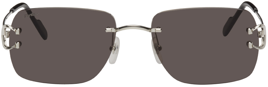 Cartier Silver Signature C Sunglasses