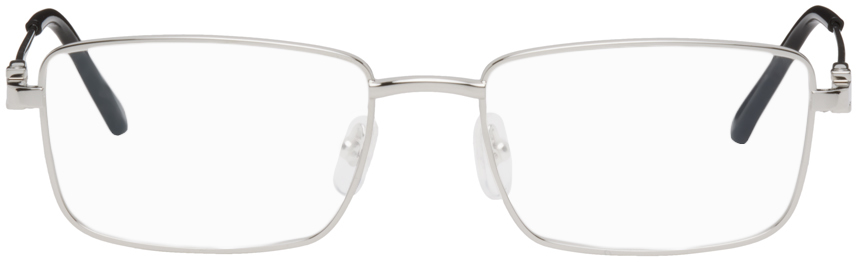 Cartier Silver Rectangular Glasses