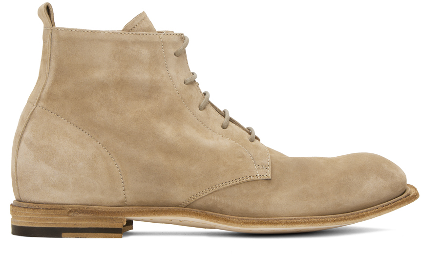 Officine Creative Taupe Durga 002 Boots In Toasted