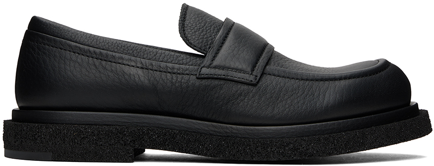 Officine Creative Black Tonal 012 Loafers In Nero