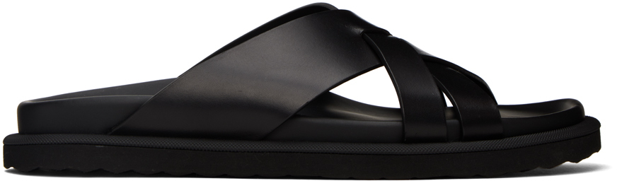 Officine Creative Black Charrat 003 Sandals In Nero