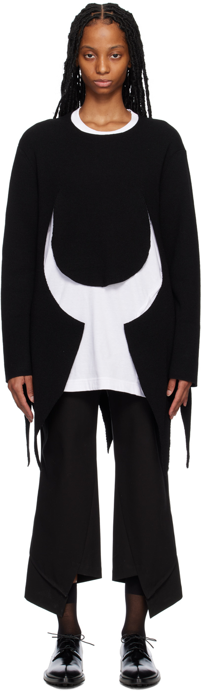 Comme des Garçons Homme Plus Black Asymmetric Sweater