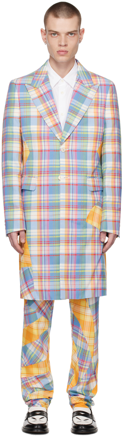 Multicolor Check Coat