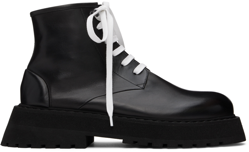 Shop Marsèll Black Micarro Boots In 666 Black