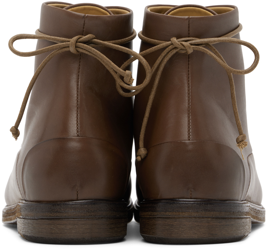 Marsèll Brown Zucca Media Boots In 490 Chocolate
