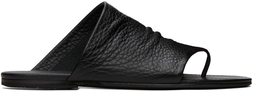 Marsèll quilted leather sandals - Black