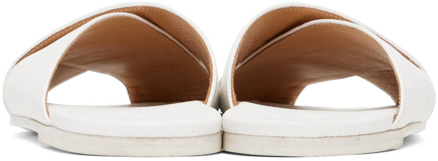 Shop Marsèll White Spatola Sandals In 110 Optical White