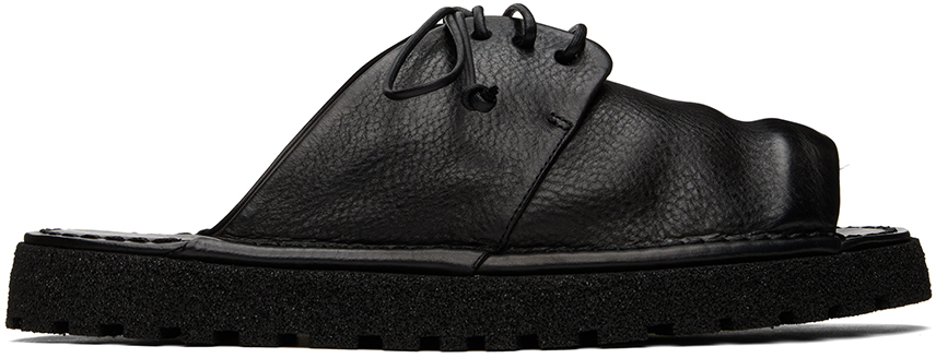 Shop Marsèll Black Gomme Sanpomice Sandals