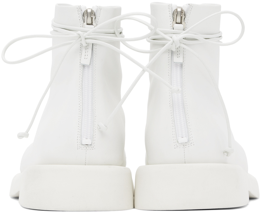 Marsèll White Gomme Gommello Boots In Optical White