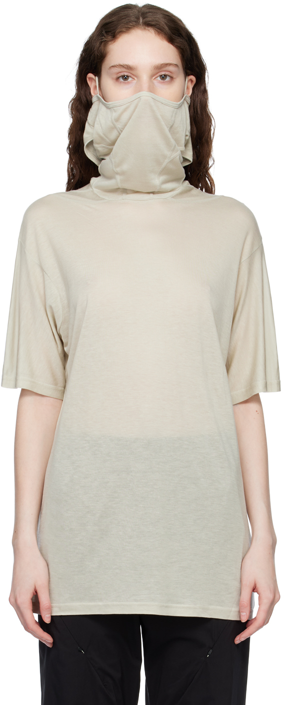 Beige 5.0+ Center T-Shirt by POST ARCHIVE FACTION (PAF) on Sale