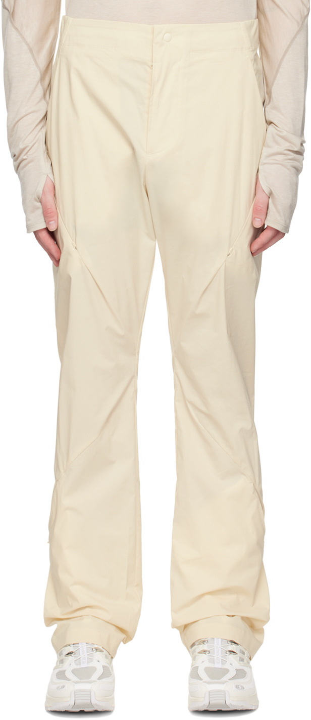 Post Archive Faction PAF Post Archive Faction (PAF) Off-White Zip Pocket Trousers