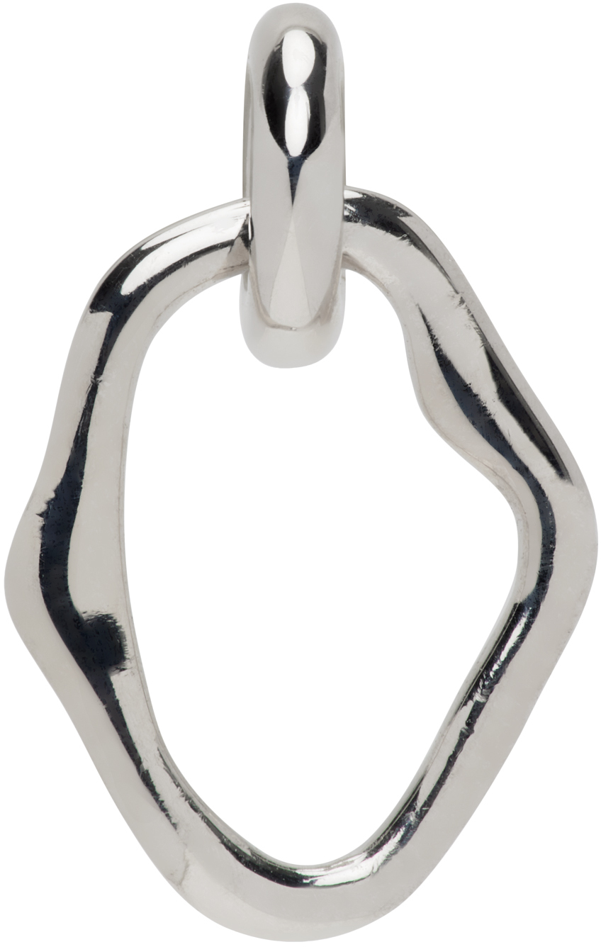 Maria Black Silver Mini Noon Earring In Metallic