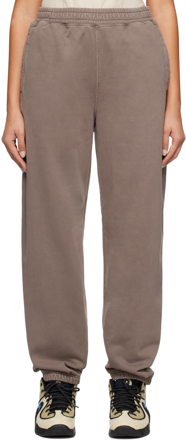 Stussy Gray Pigment Dyed Lounge Pants In Charcoal