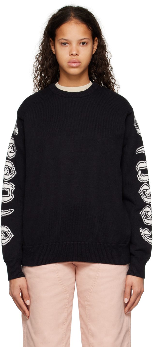 Stüssy Black Intarsia Sweater