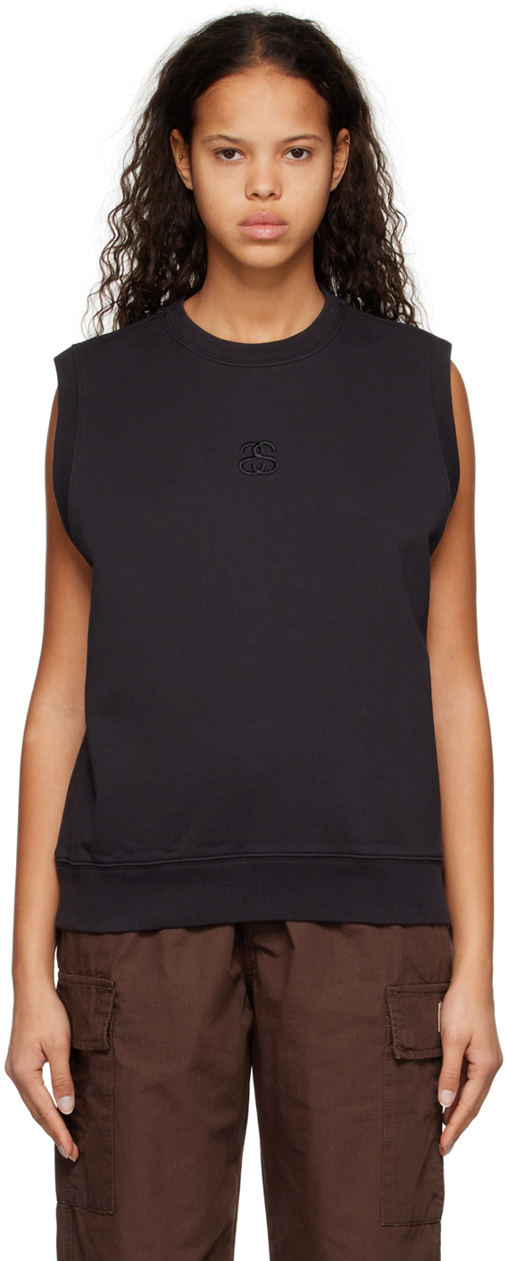 Ss-link Fleece Vest In Black