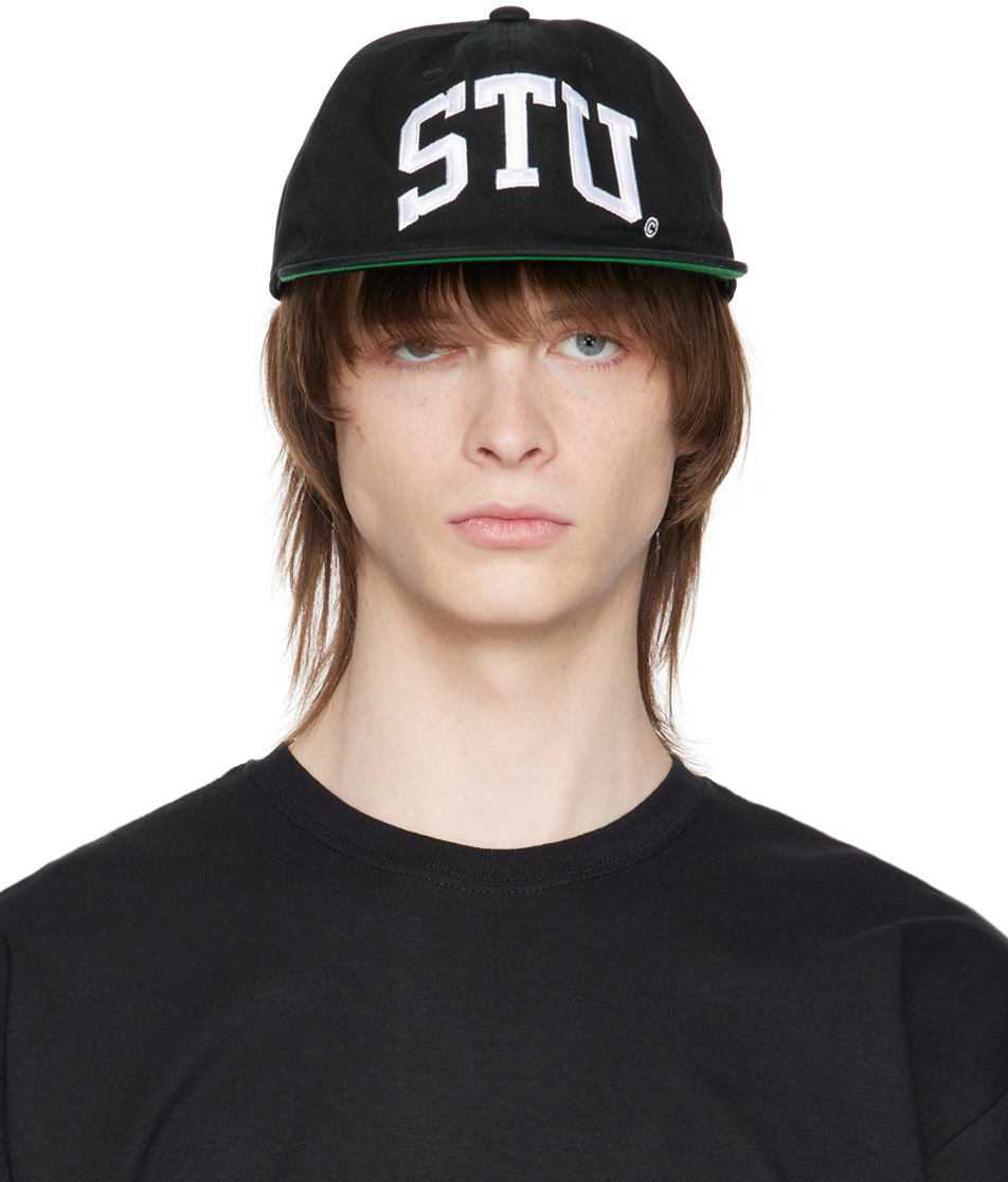 Stussy stu arch strapback cap Black | hartwellspremium.com
