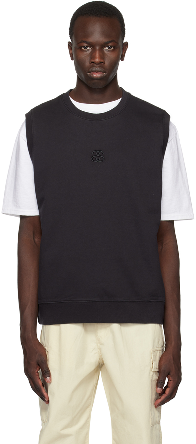 Stussy Ss-link Fleece Waistcoat In Black | ModeSens