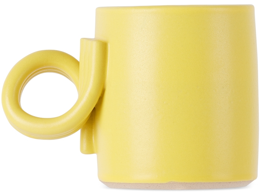 Milo Made Ceramics Ssense Exclusive Yellow 3 Mug