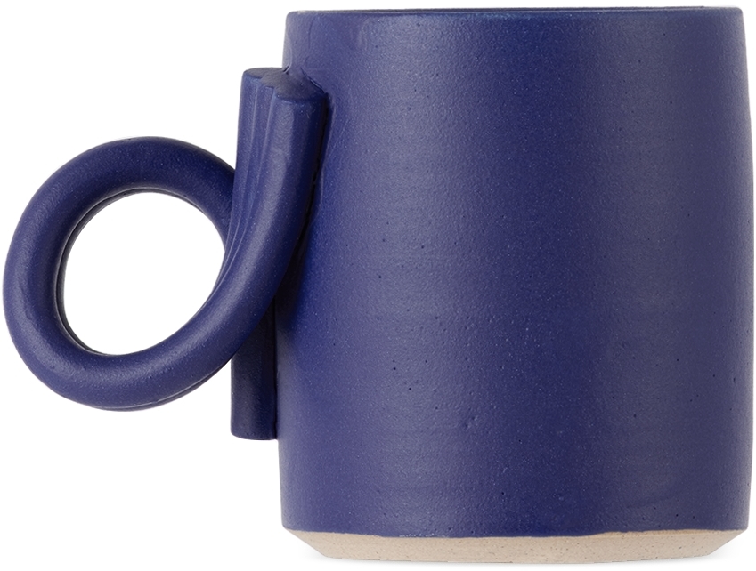 Milo Made Ceramics Ssense Exclusive Blue 3 Mug