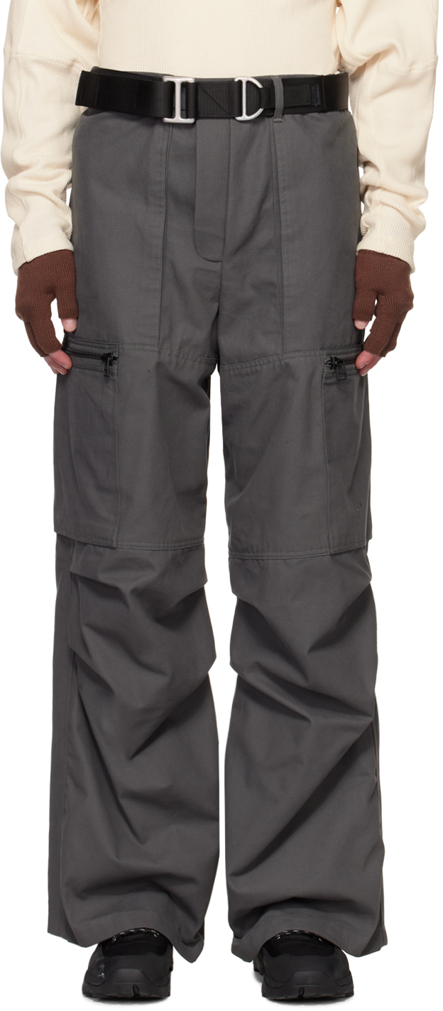 Gray Uniform Cargo Pants
