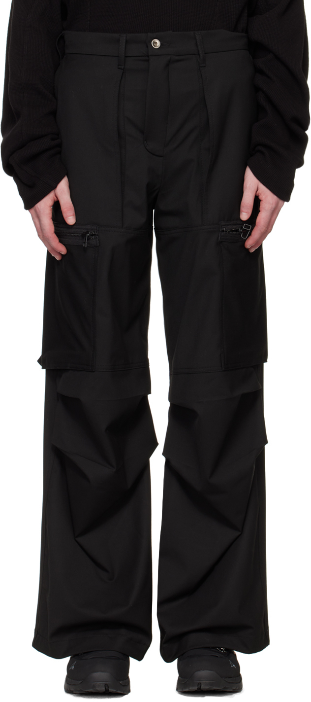 BRYAN JIMENÈZ SSENSE Exclusive Black Uniform Cargo Pants