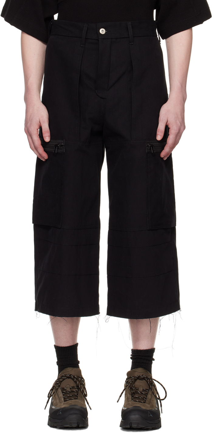 BRYAN JIMENÈZ Black Uniform Cargo Pants