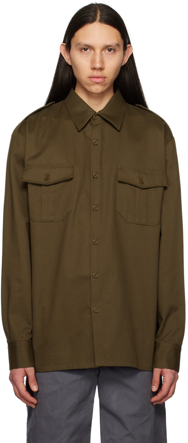 BRYAN JIMENÈZ: SSENSE Exclusive Brown Shirt | SSENSE