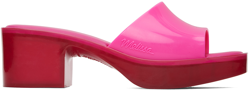 Shop Melissa Pink Shape Mules In Ag076 Red/pink