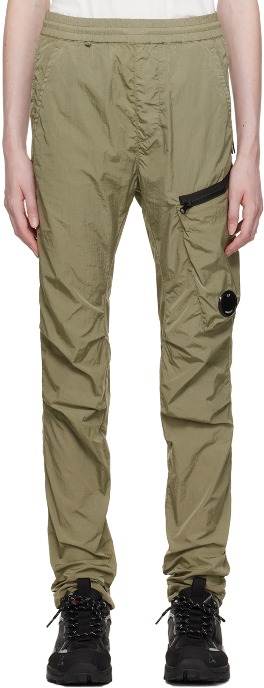 C.p. Company Khaki Chrome-r Lounge Pants In 648 Bronze Green