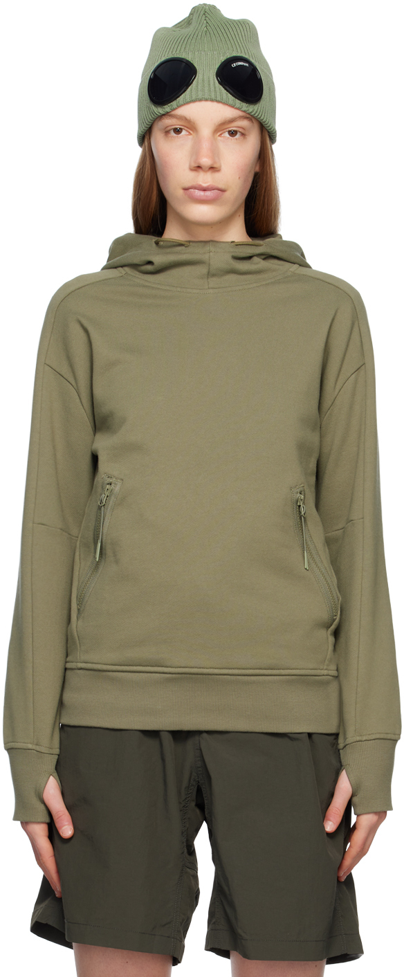 Cp company hoodie on sale green