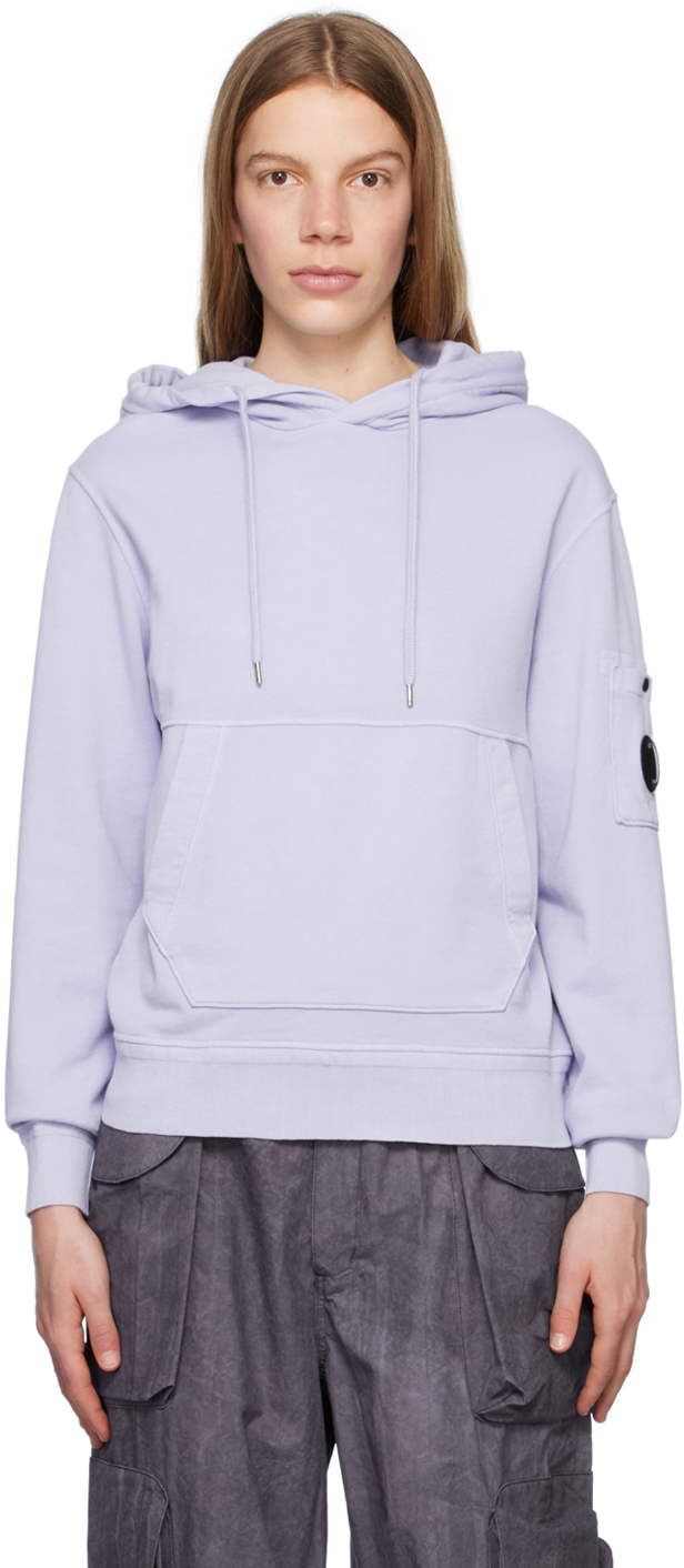 C.p. Company Cotton Fleece Hoodie In 750 Cosmic Sky ModeSens