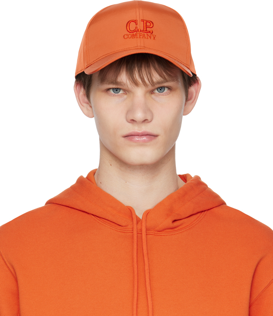 C.p. Company Cap In Orange