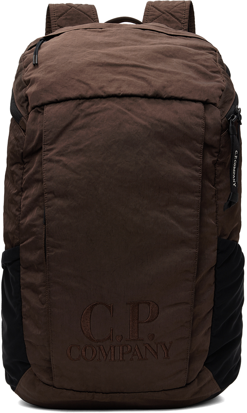 Brown Nylon B Backpack