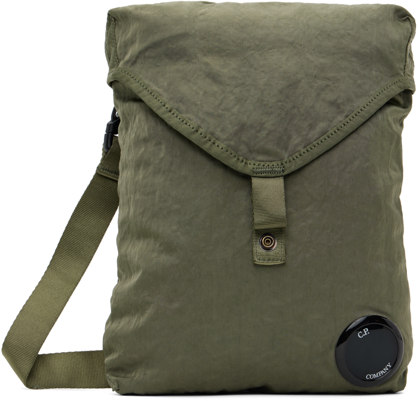 C.p. Company Khaki Nylon B Messenger Bag In 648 Bronze Green
