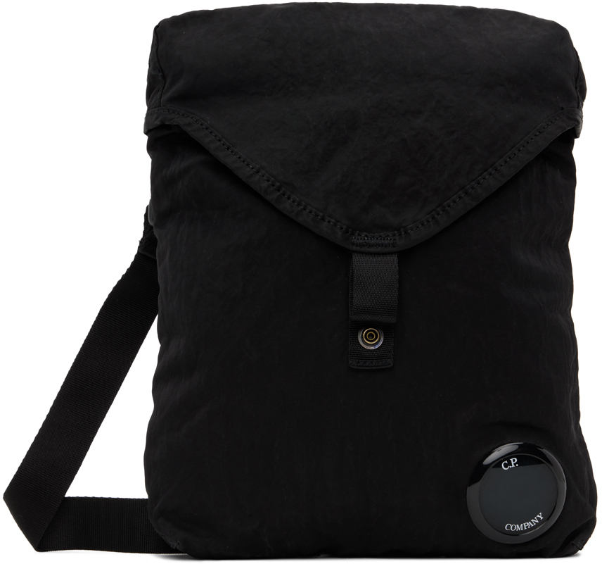 C.p. Company Black Nylon B Messenger Bag In 999 Black