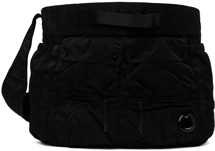 C.p. Company Black Nylon B Messenger Bag In 999 Black