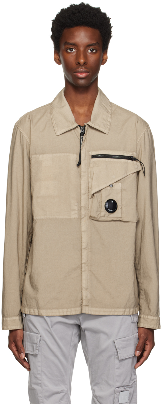 C. P. Company Taupe Lens Jacket