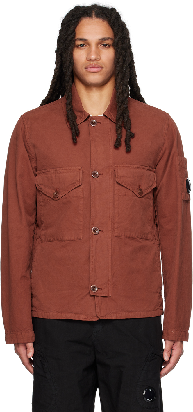 C.P. COMPANY BROWN MAIS B JACKET 