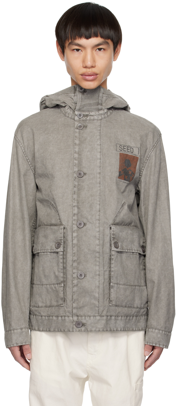 C.P. Company Gray Goggle Reversible Jacket