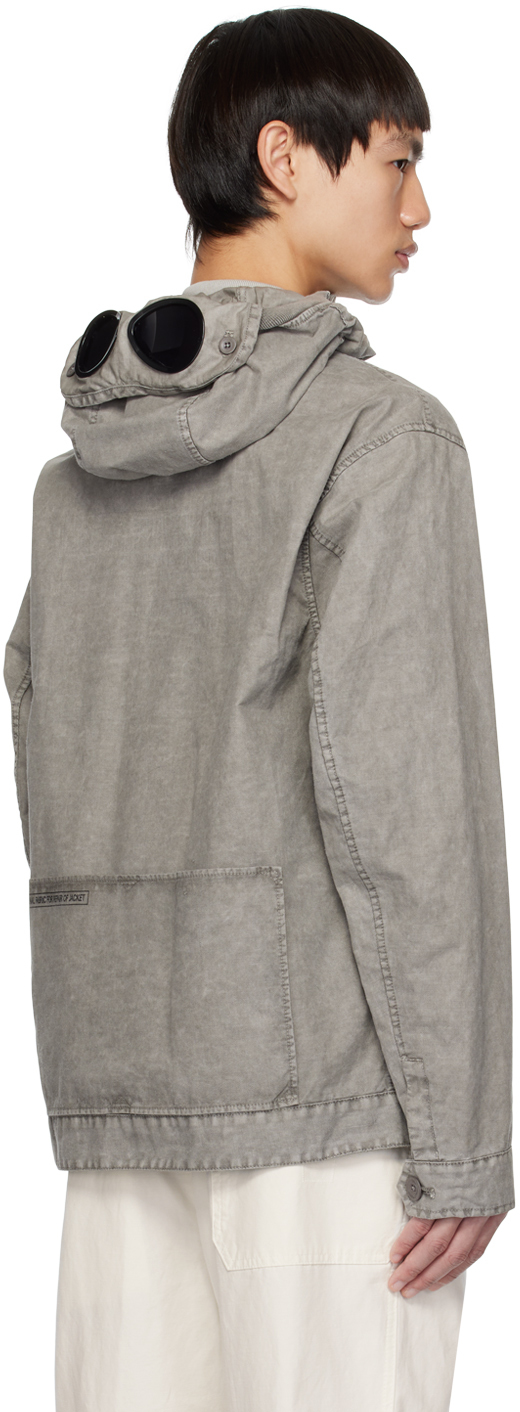 Cp company goggle sales jacket grey