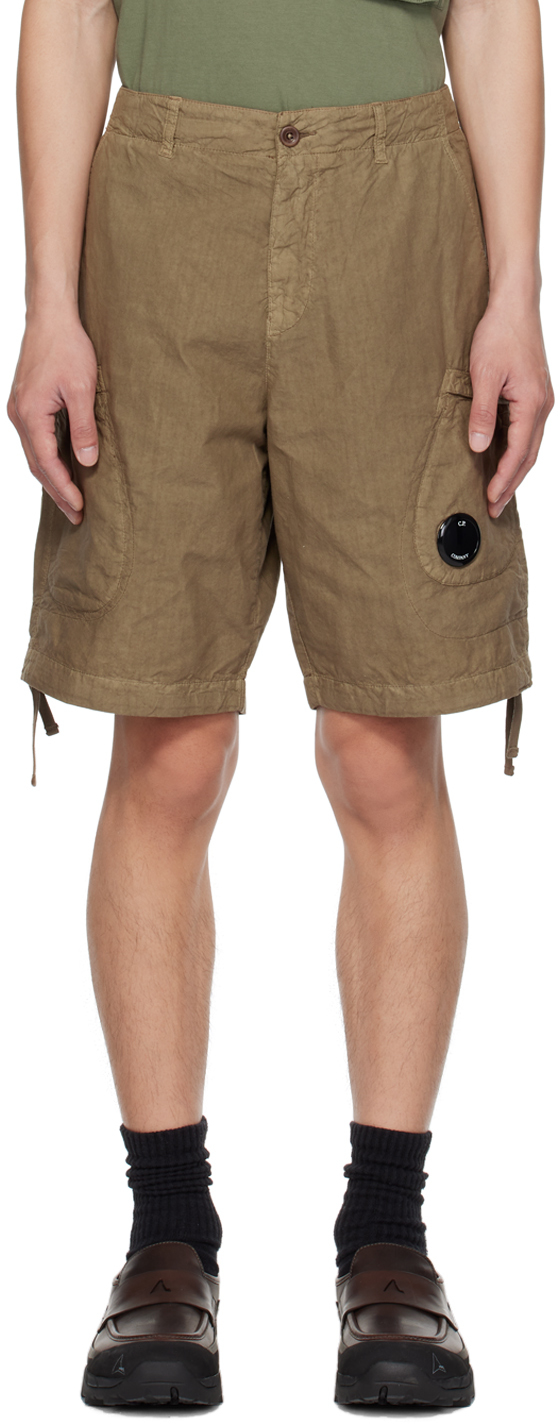 C.p. Company Ba-tic Light Cargo Shorts In 339 Lead Gray