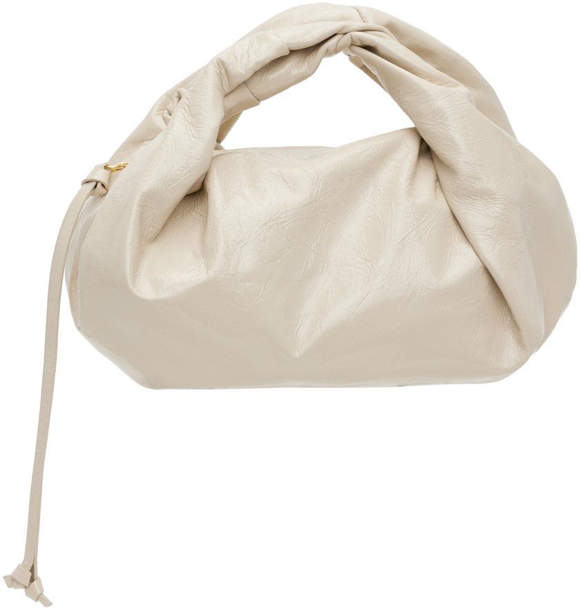 DRIES VAN NOTEN Crinkled patent-leather tote