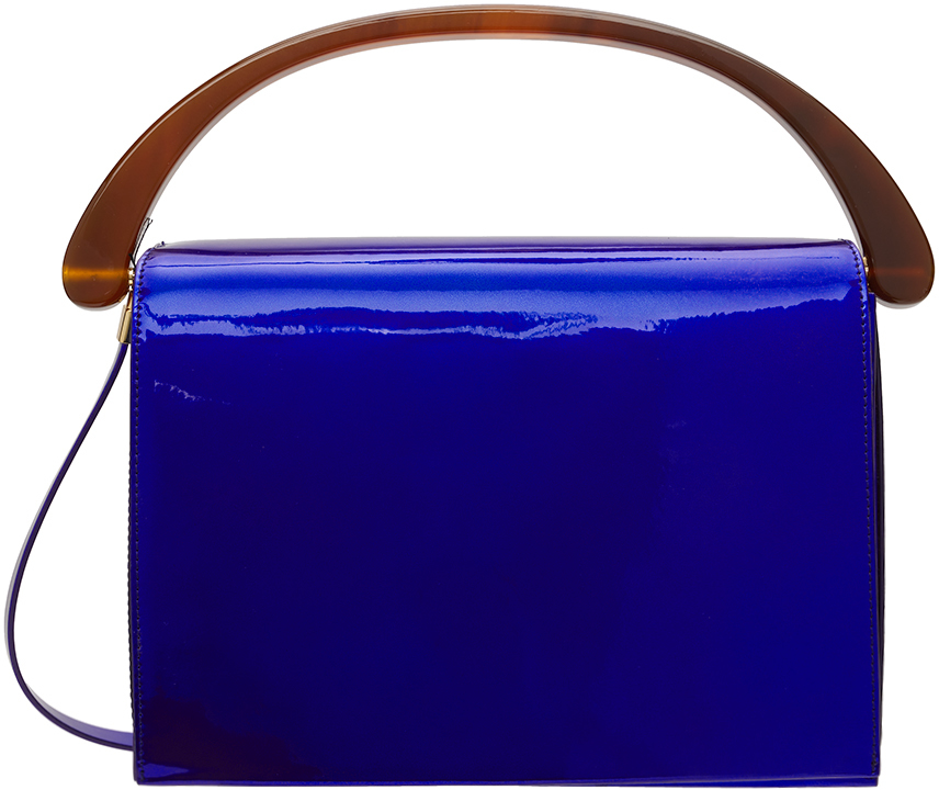 Dries Van Noten Blue Metallic Bag